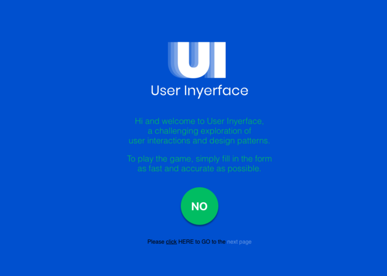 la peor página web del mundo user inyerface
